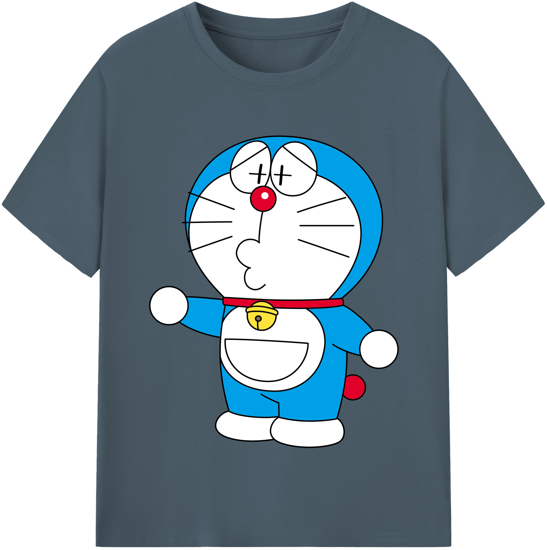 （画像用） ドラえもん Doraemon 綿100％半袖Tシャツ（フロントプリント）